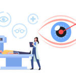 Graphic of eye surgery